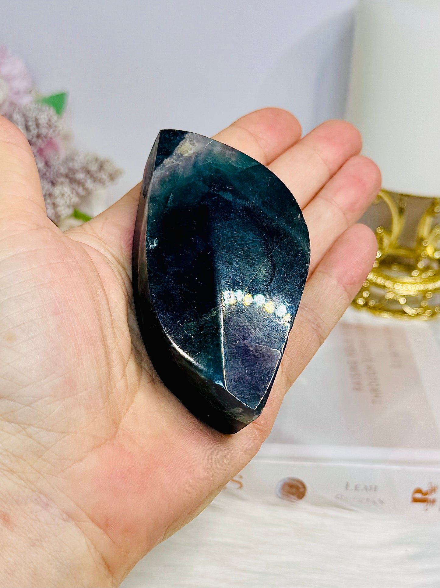 Chunky Fluorite Freeform | Leaf 8cm