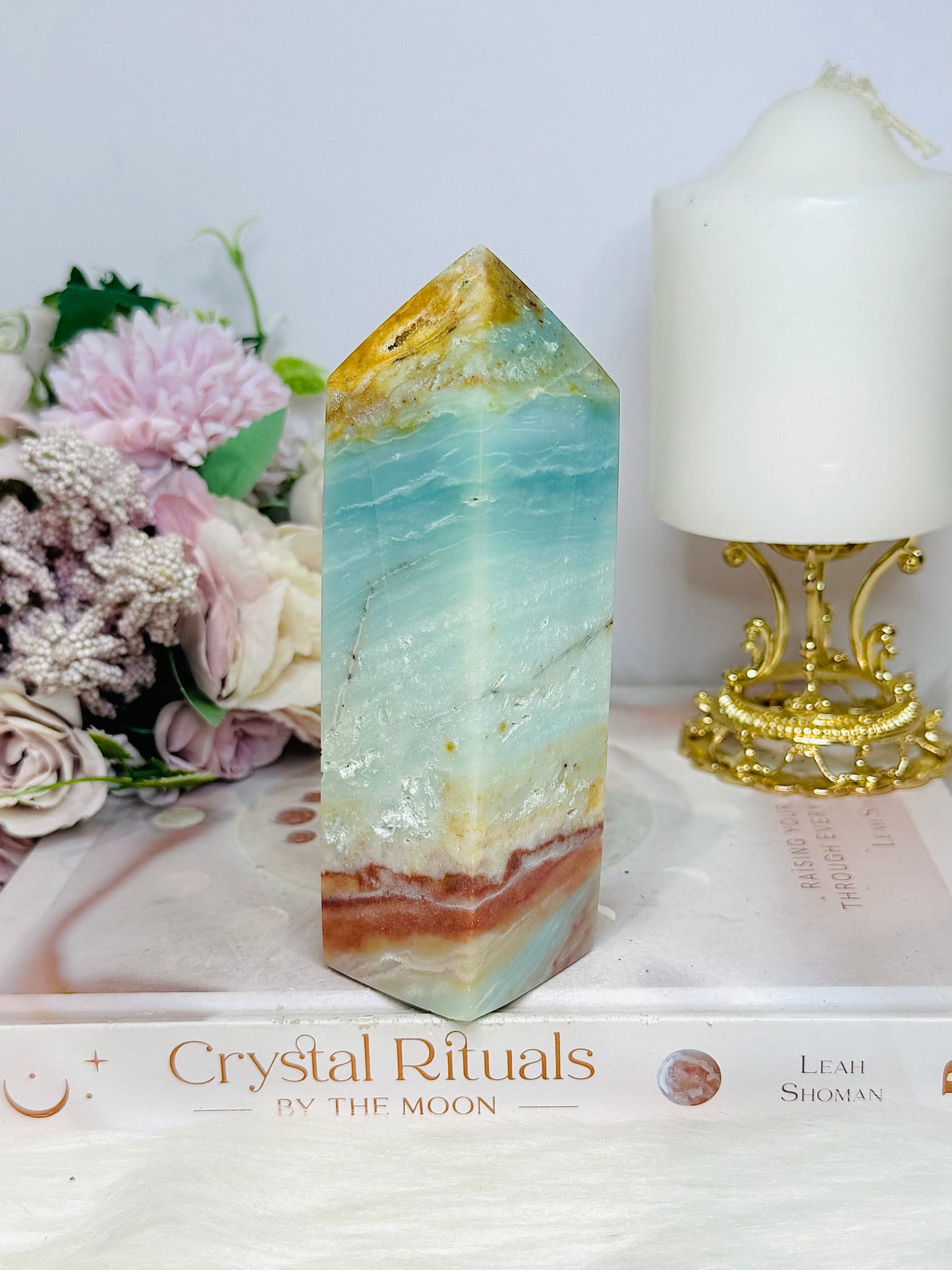 Caribbean Calcite Chunky Tower 13.5cm 442g