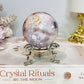 High Grade Flower Agate Sphere On Stand 195g