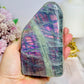 Natural Large Pink & Purple Flash Labradorite Freeform 11cm 610g