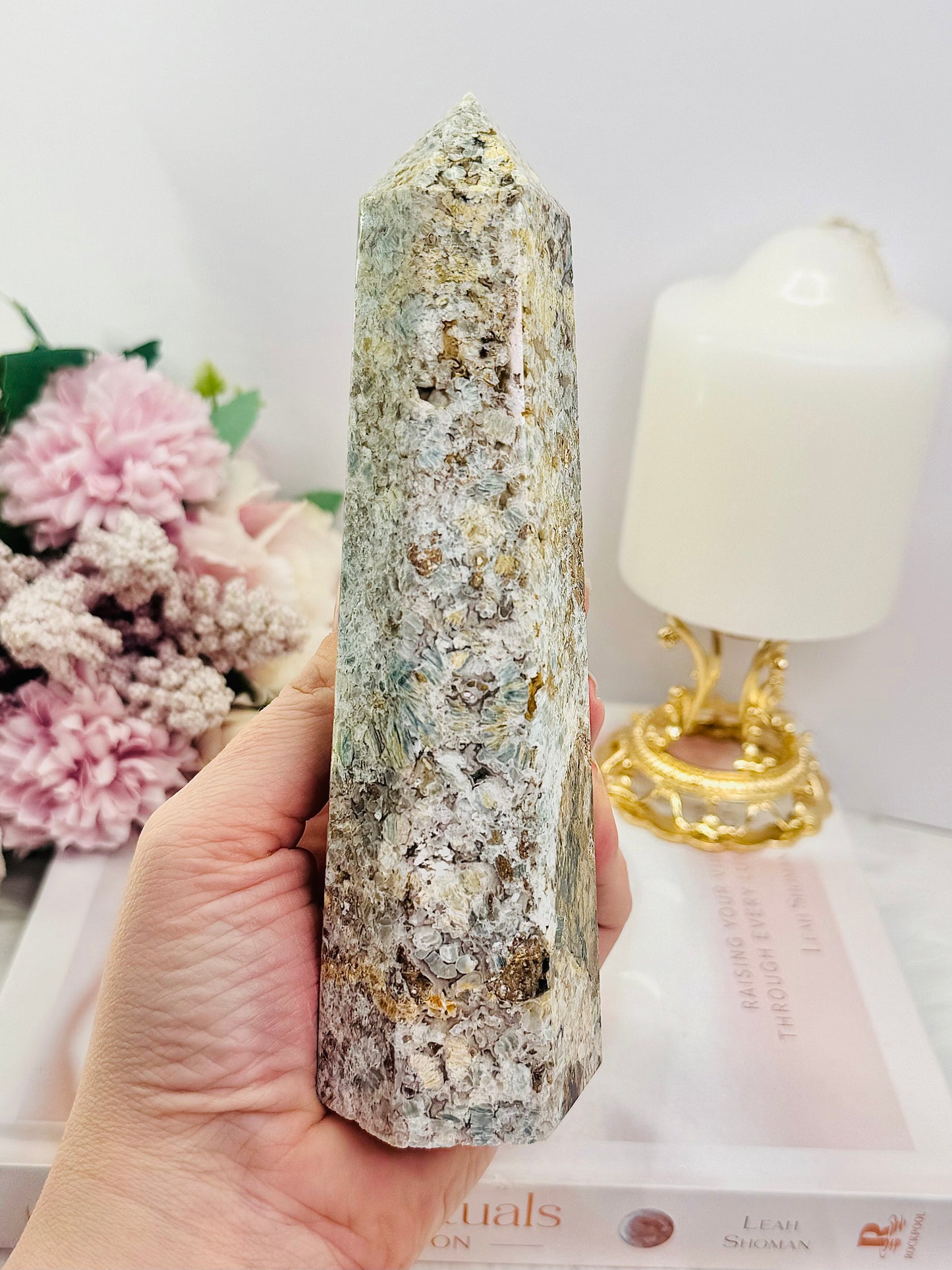 Chunky Large Natural Ocean Jasper Tower 17.5cm