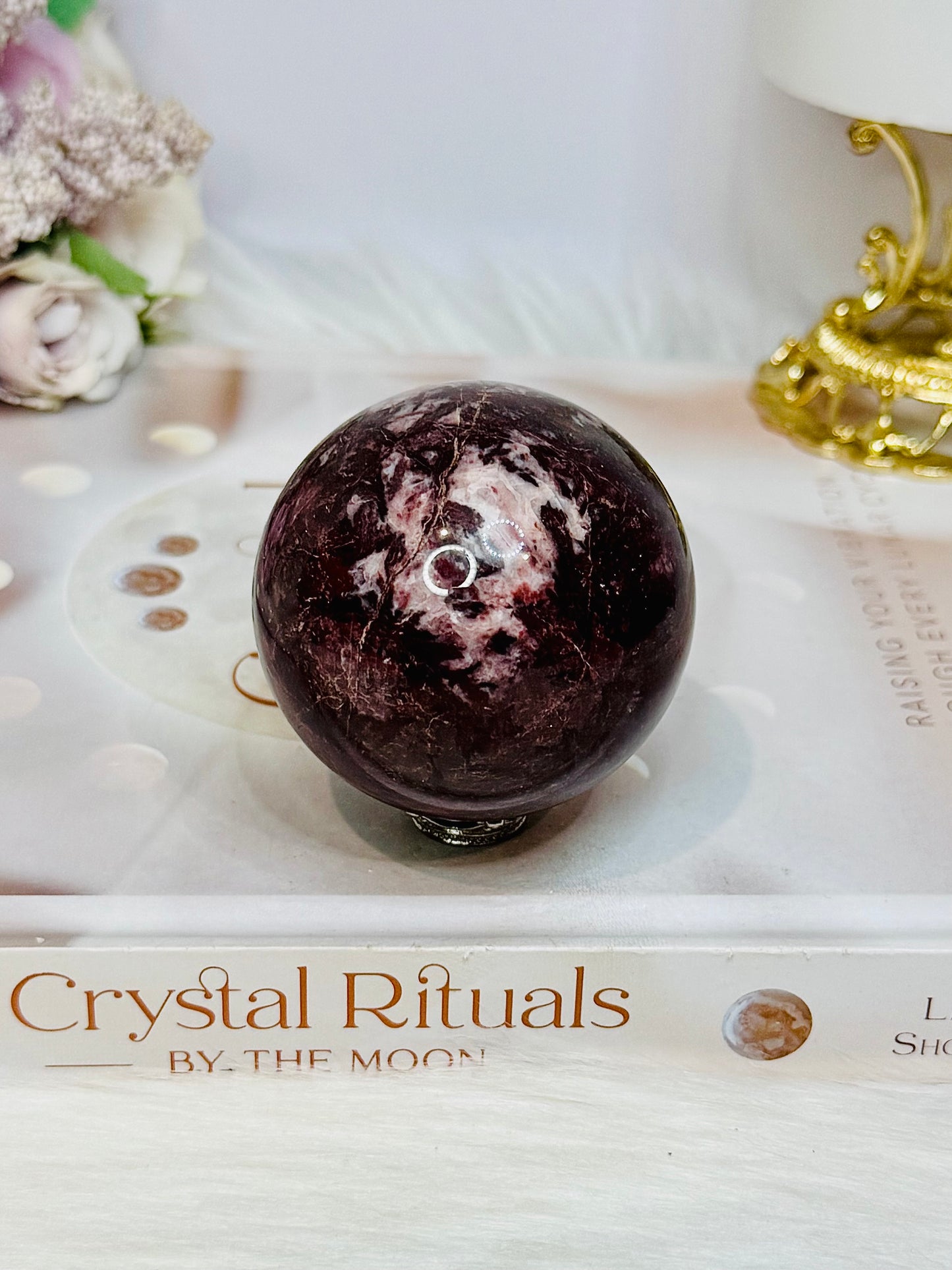 Red Jasper Sphere on Stand 264g
