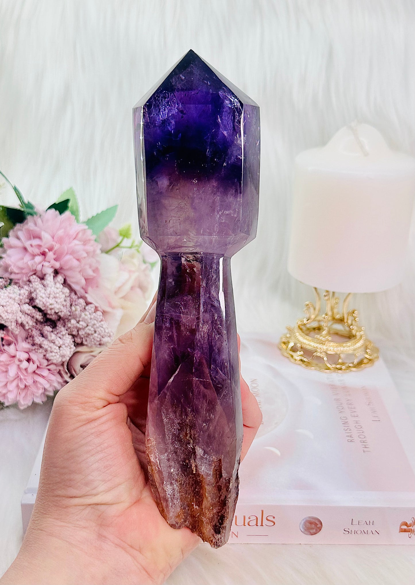 ⚜️ SALE ⚜️ The Most Absolutely Incredibly Gorgeous Large Chunky 21cm High Grade Amethyst Scepter With Rainbows