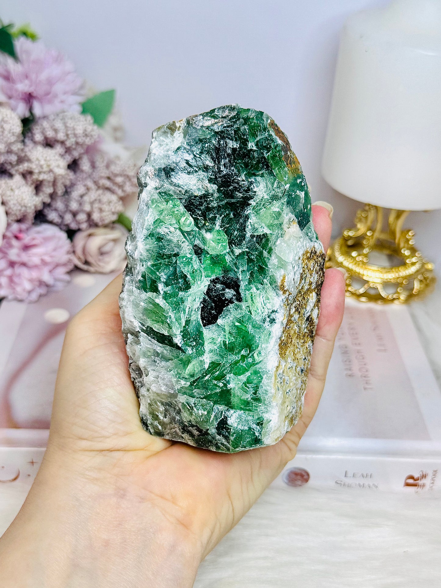 Natural Large Green Fluorite Specimen 11cm 750g