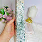 Huge Moss Agate in Quartz Druzy Tower 31cm 1.45KG