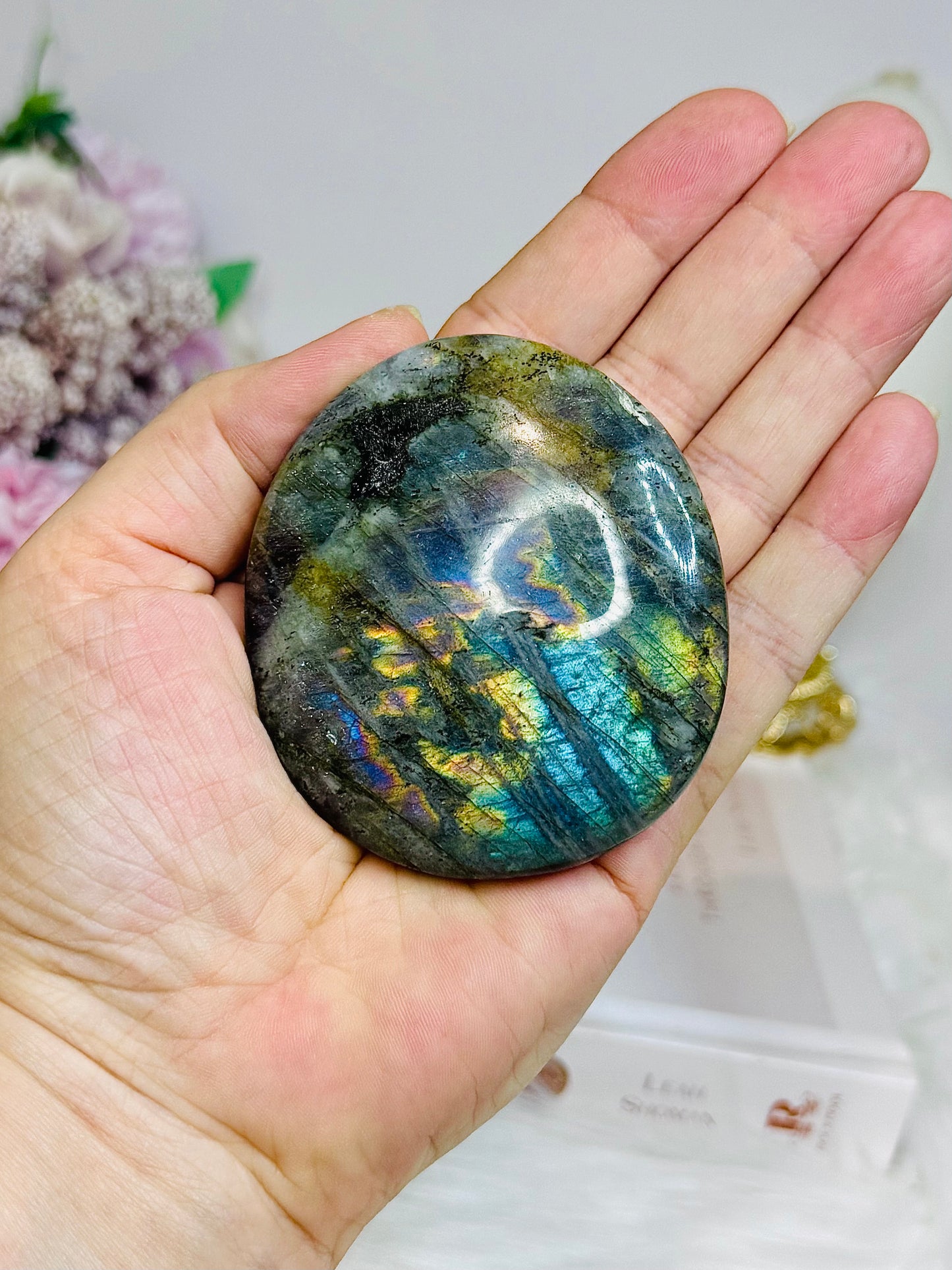 Labradorite Freeform Full of Flash on Stand 7cm