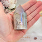 Gorgeous 7.5cm Angel Aura Druzy Agate Cylinder | Tower