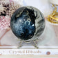 Natural Volcano Agate Druzy Sphere UV Reactive On Stand 607grams