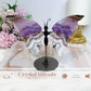 Crazy Lace Amethyst Butterfly Wings on Stand 11cm