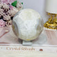 Large Flower Agate Sphere On Stand 848g