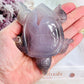 Beautifully Carved Druzy Agate Turtle 12cm