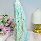 Large Blue Hemimorphite Druzy Tower 20cm
