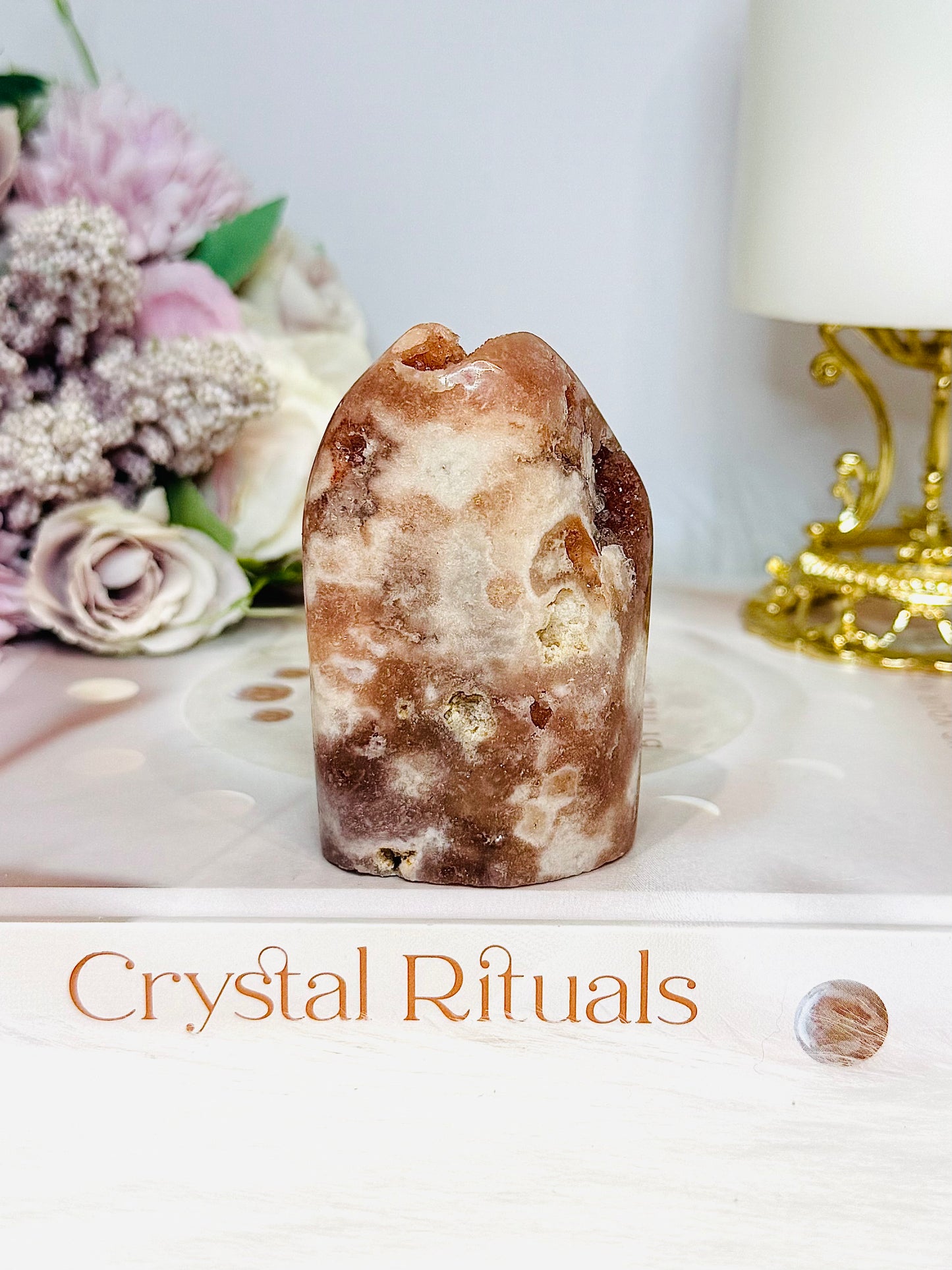 Druzy Pink Amethyst Freeform 181g 7cm