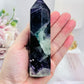 Rainbow Fluorite Tower 12cm 303grams