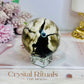 Natural Volcano Agate Druzy Sphere UV Reactive On Stand 297grams