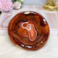 Large Carnelian Carved Bowl 11cm 731g