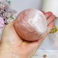 Large Rose Quartz Sphere on Stand 481g