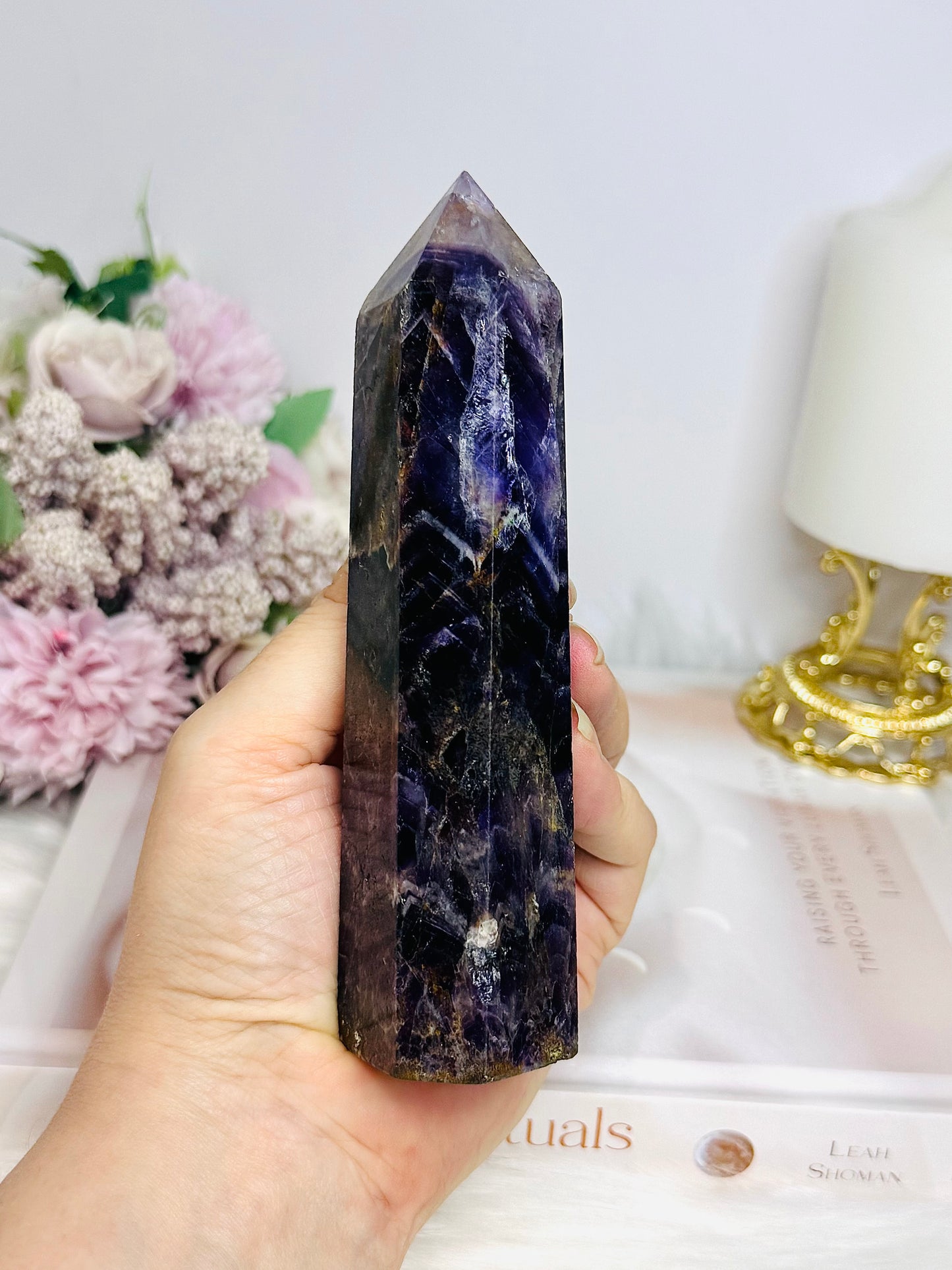 Large Dream | Chevron Amethyst Tower 14cm