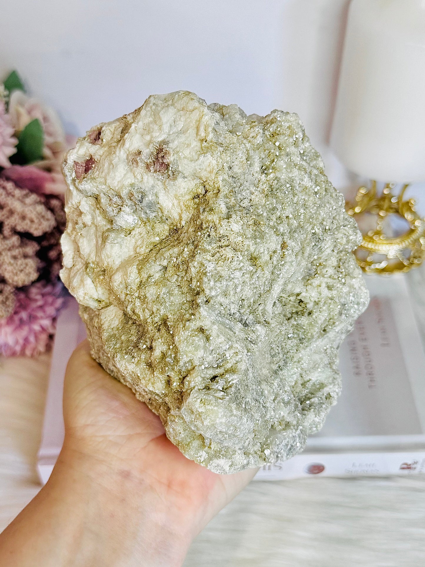 Pink Tourmaline Natural Large Sparkling Specimen | Freeform 1.48KG