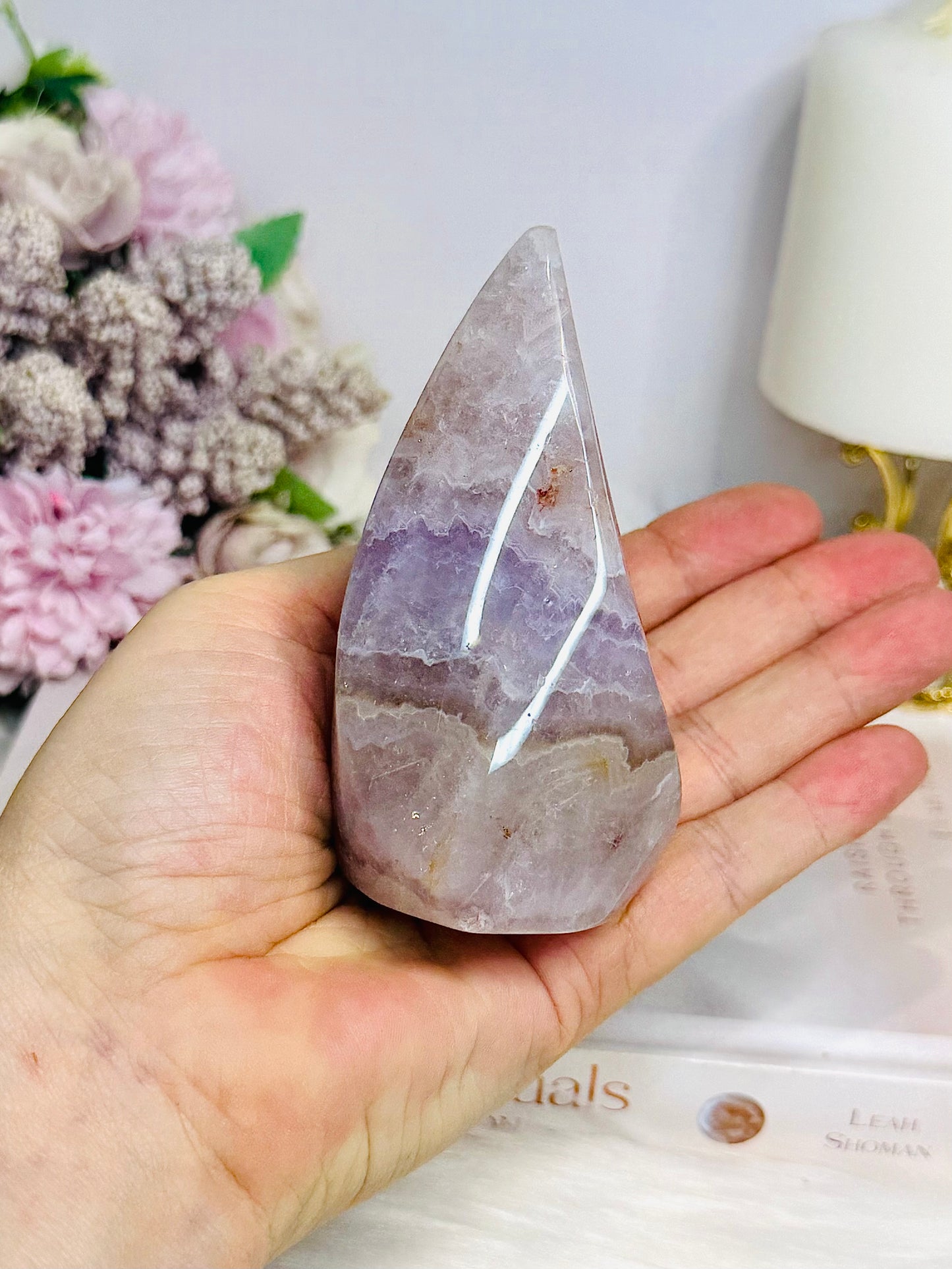 Natural Large Crazy Lace Amethyst Polished Freeform 9.5cm