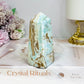 Caribbean Calcite Chunky Tower | Obelisk 9.5cm