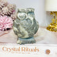 Shell Fossil Stone Jasper Owl 8.5cm 318g