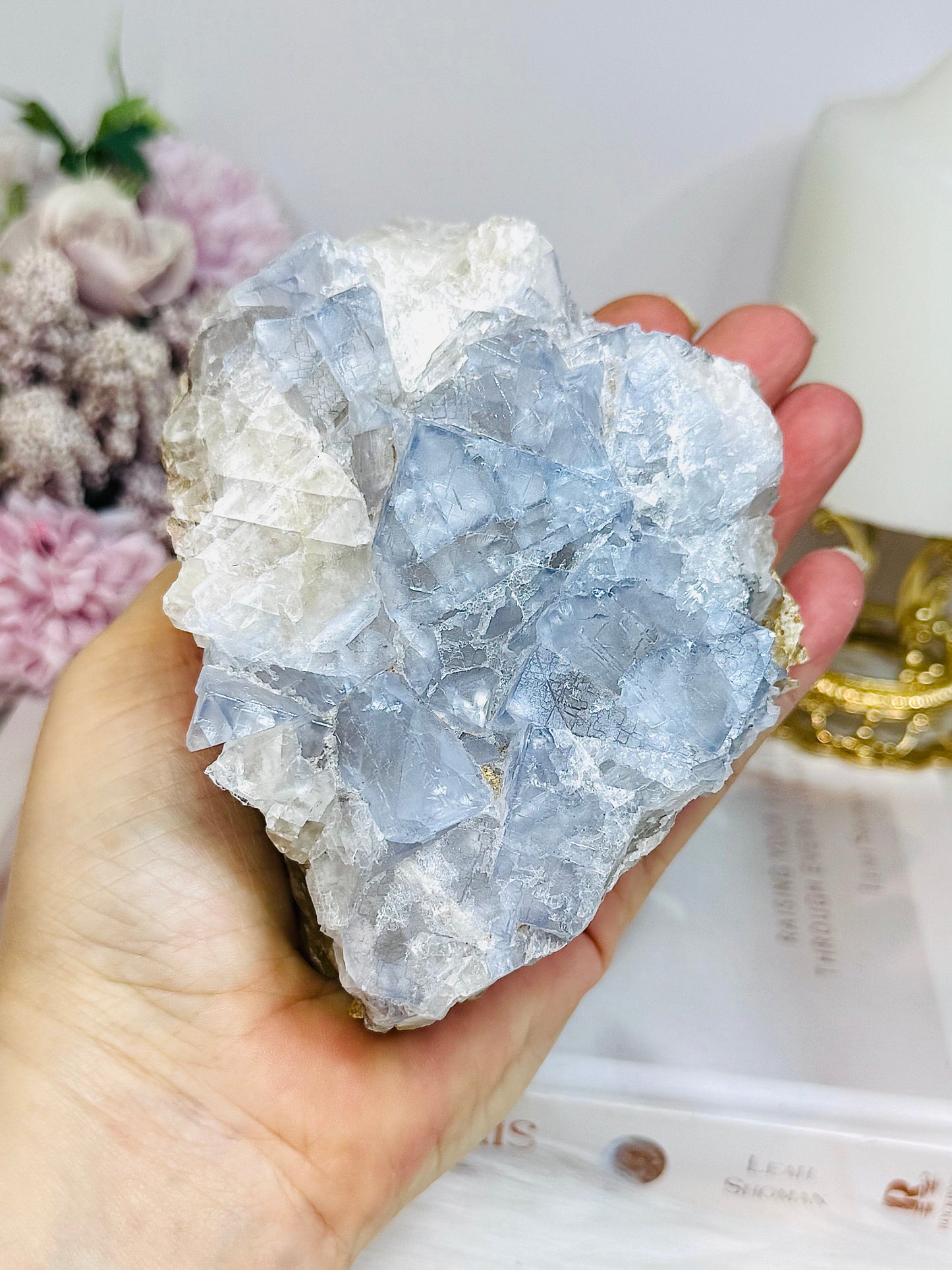 Large Pastel Cubed Fluorite Freeform 11cm 681g