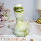 Green Jade King Cobra Snake Carving 9.5cm 243g