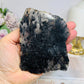 Black Tourmaline in Quartz Slab on Stand 11cm