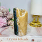 Pink Amethyst with Green Jasper Inclusions Druzy Freeform 466g 11cm