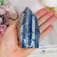 Natural 429gram Lapis Lazuli Carved Flame
