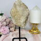 Large 19.5cm Natural Elestial | Alligator Quartz On Stand