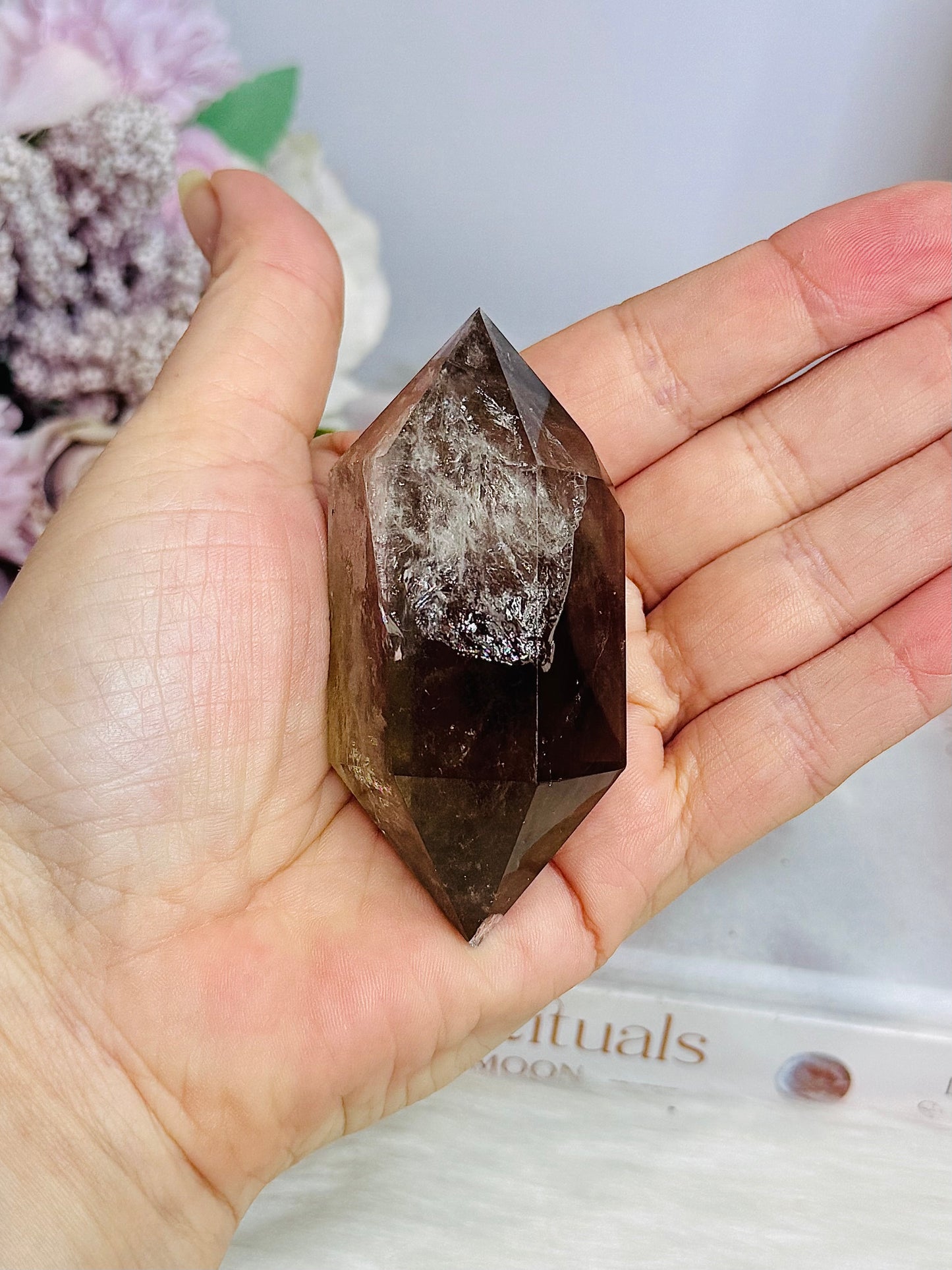 Smokey Quartz Double Terminated Point 8cm