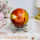 Large Mookaite Jasper Sphere on Stand 330g