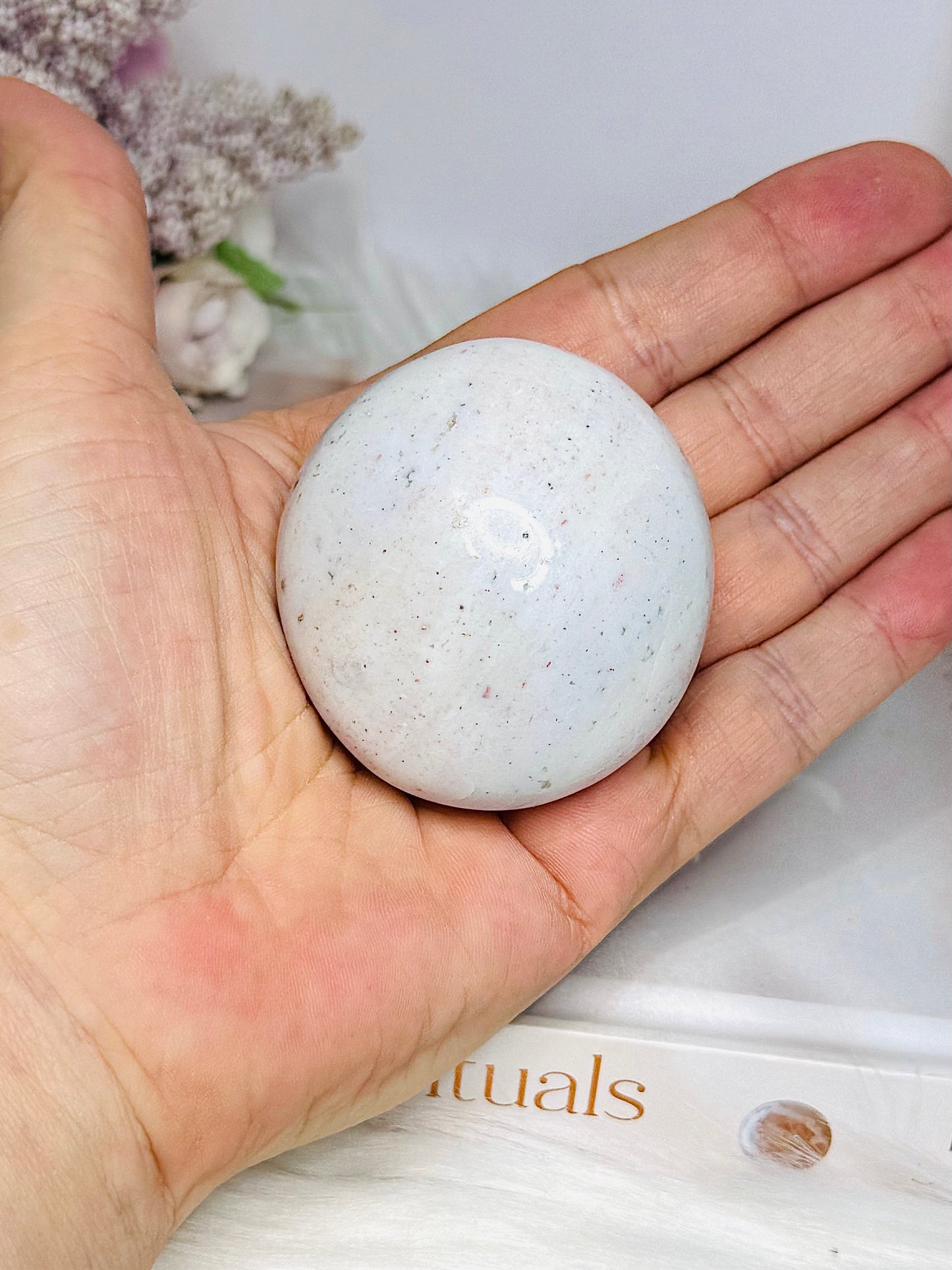 Ocean Jasper Large Palm Stone