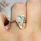 Natural Ethiopian Opal Sterling Silver Ring Size 8