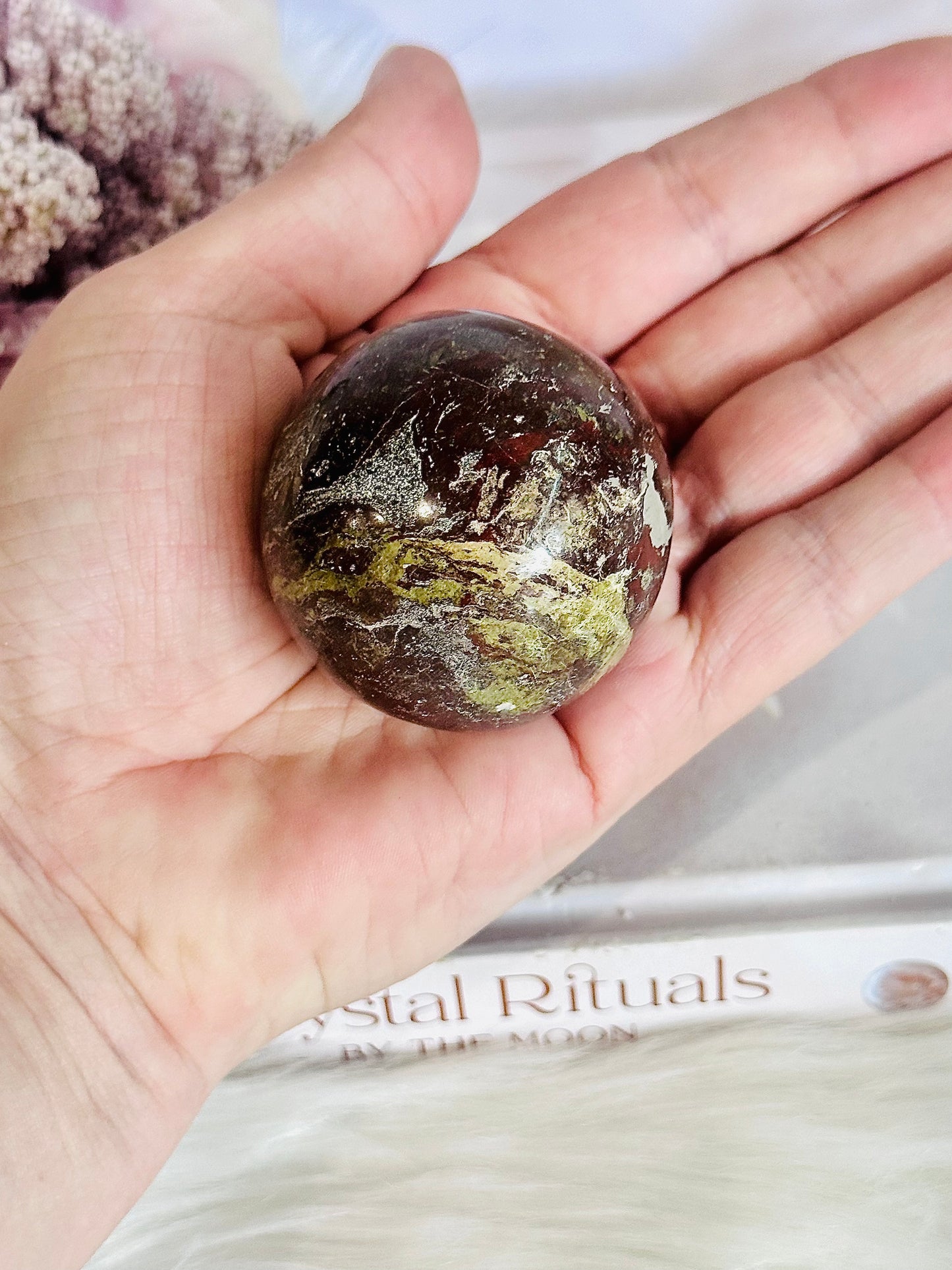 Beautiful Dragons Blood Sphere 5cm On Stand