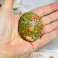 Rainforest Jasper Palm Stone (Stand is display only)