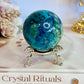 Absolutely Incredible High Grade Chrysocolla Sphere on Stand 6.5cm