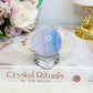 Blue Lace Agate Sphere on Stand 96g