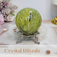 Prehnite Sphere On Stand 294g