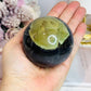 Large Volcano Agate (UV Reactive) Sphere On Stand 378g