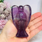 Purple Fluorite Angel Carving 10cm
