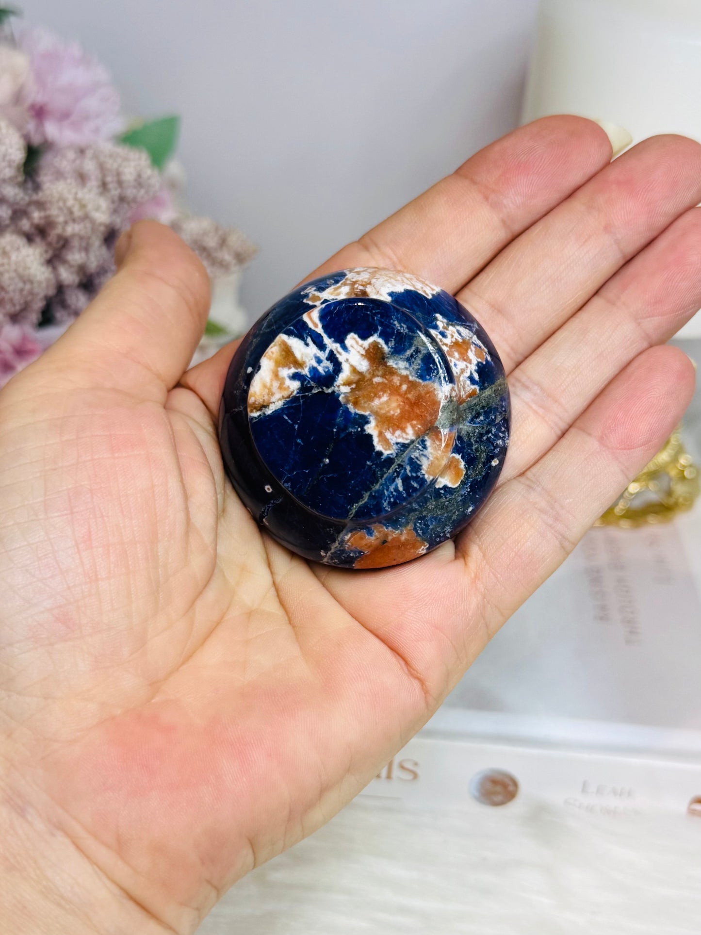 Small Sodalite with Sunstone Bowl 5cm
