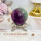 High Grade Fluorite Sphere On Stand 272g