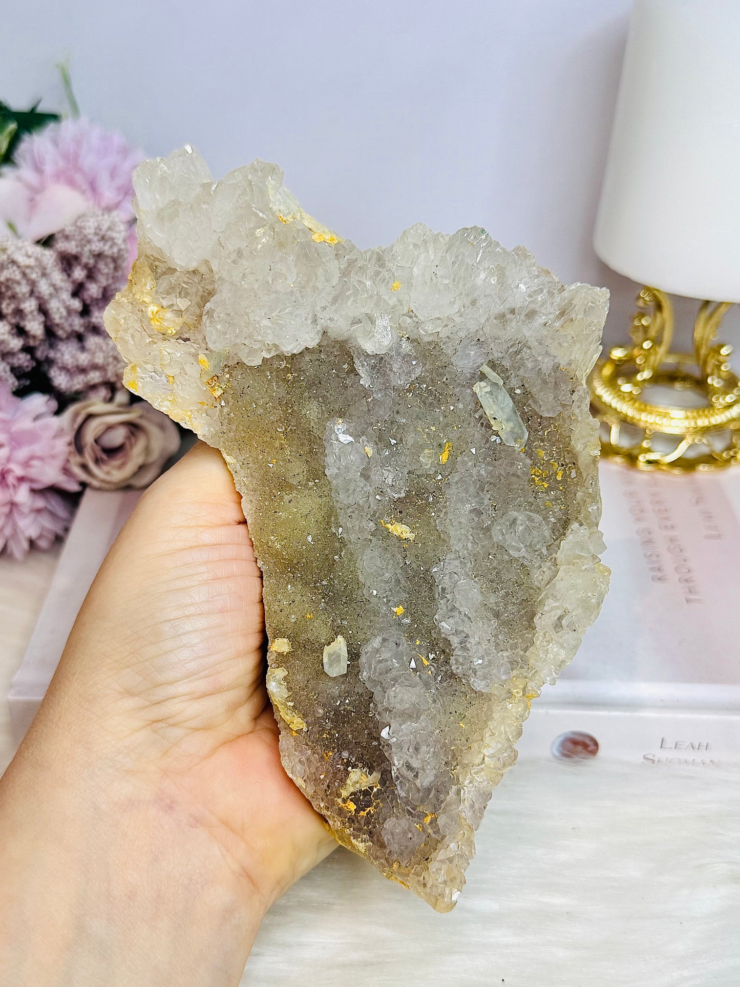 Large Zeolite | Flower Amethyst Slab 14cm