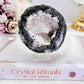 Natural Druzy Agate Geode 8cm On Stand