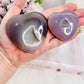 Beautiful Set of 2 Druzy Agate Hearts From Brazil