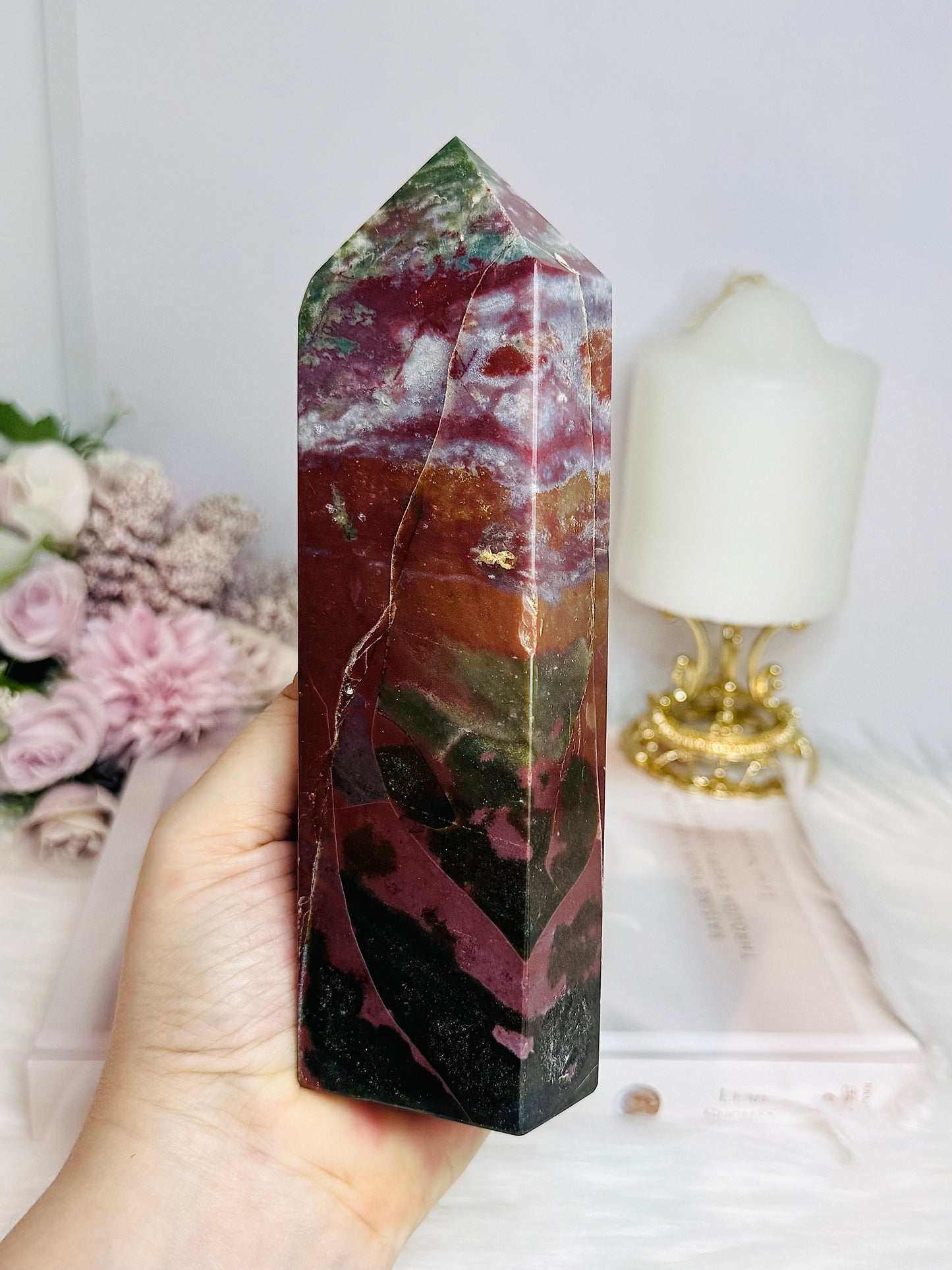 Ocean Jasper Tower 17cm 535g