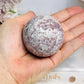 Pink Tourmaline Sphere on Stand 215g